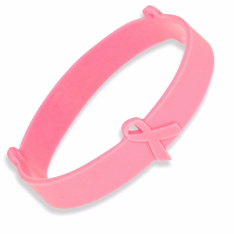 Silicone Awareness Bracelet with Ribbons