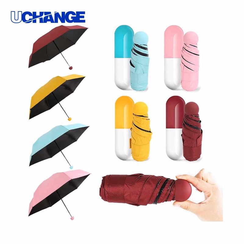 Folding Capsule Umbrella for Travel