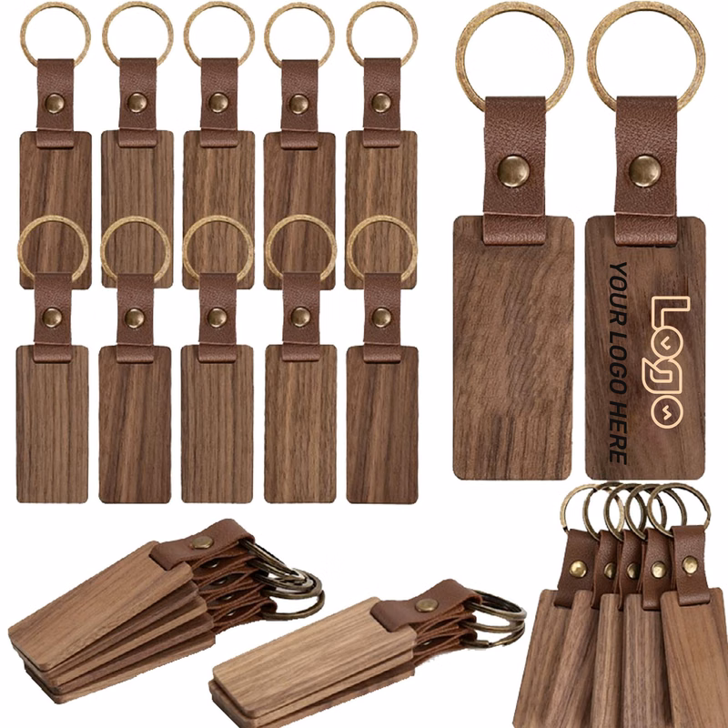 Hardwood Keychains