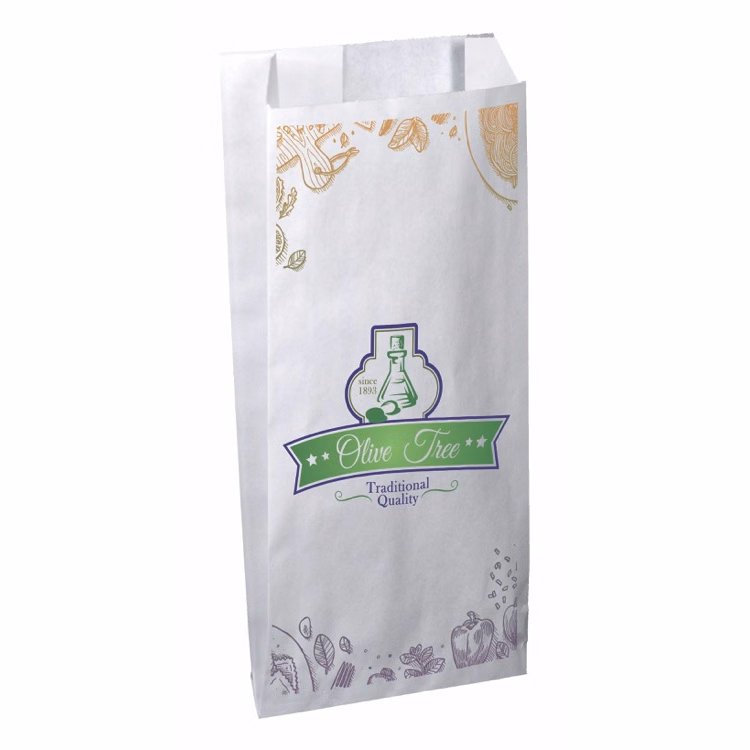 Digital Full Color 1-Sided Merchant Paper Bag with Gussets (5"x 10"x 2")