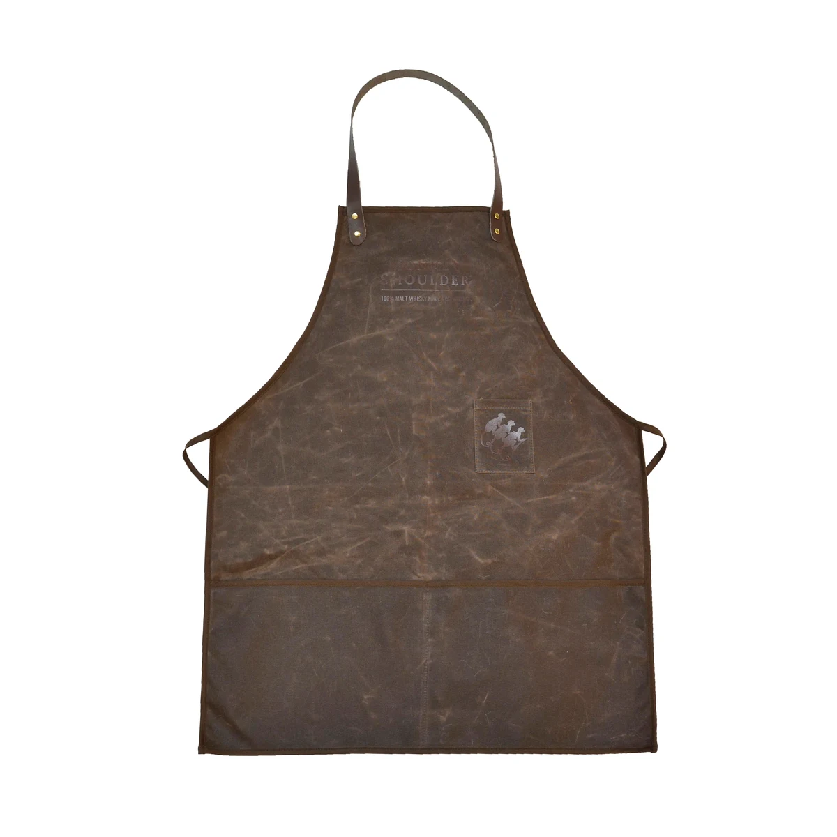 Leather Screen Printed Apron 1