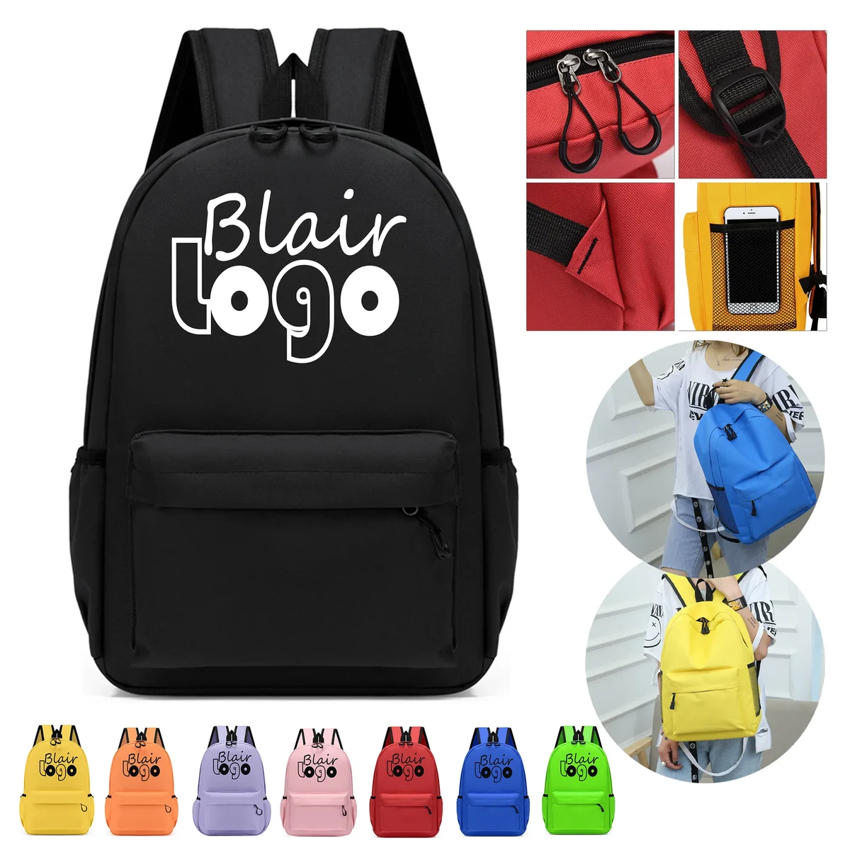 Multi-Color Student Backpack 1