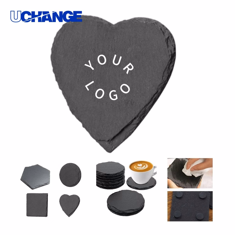 Slate Coaster for Heat and Condensation Protection