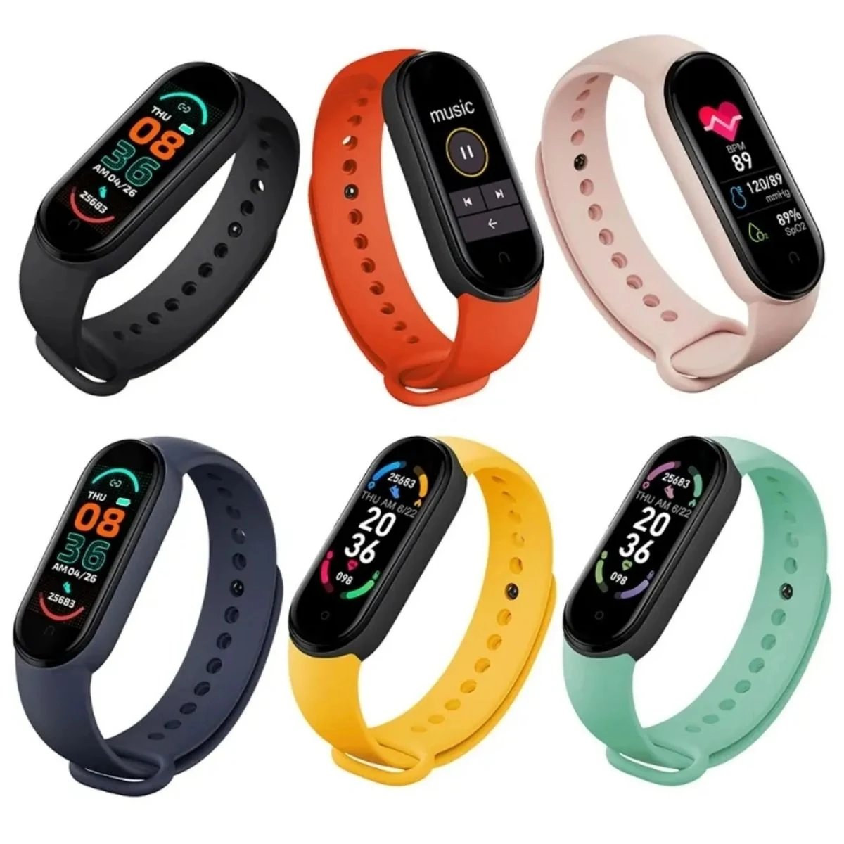 M6 Smart Bracelet Heart Rate Blood Pressure 1
