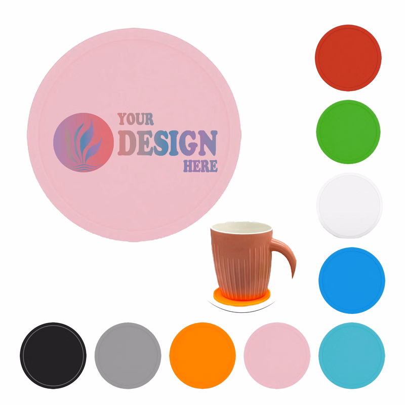 Round Silicone Cup Coaster