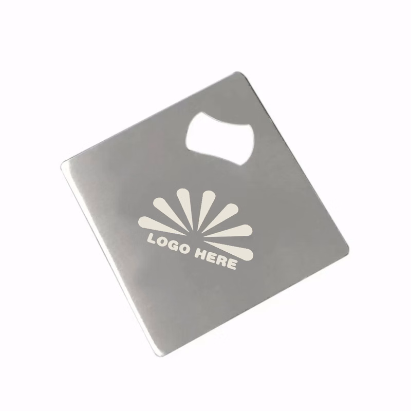 Stainless Steel Cube Coaster Bottle Opener Can Be Customized