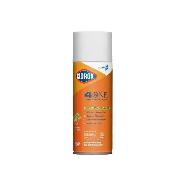 CloroxPro 4 in One Disinfectant & Sanitizer - 12 Pack Fresh Citrus 1