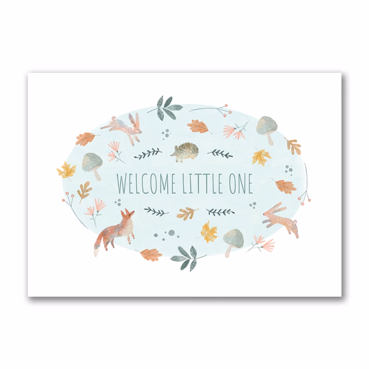 Woodland Welcome Card