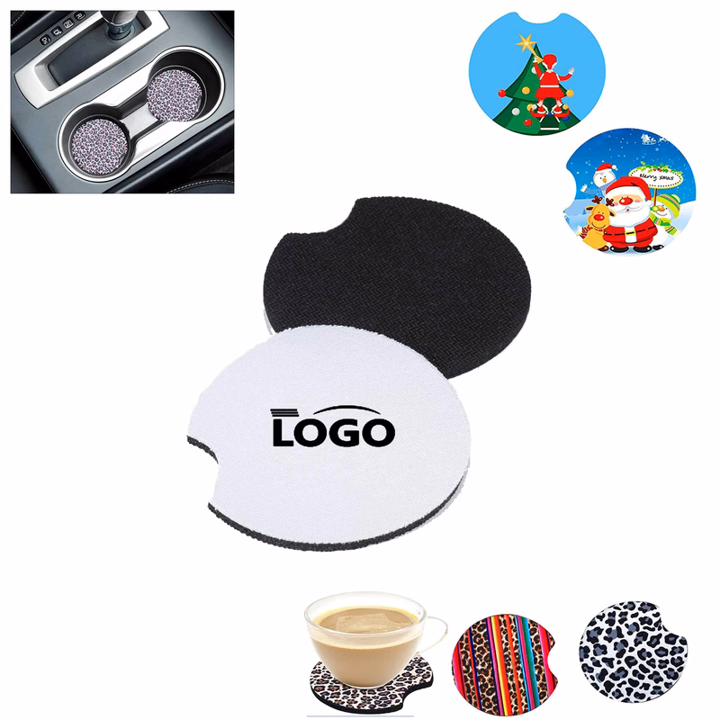 Chloroprene Rubber Sublimation Coasters With Your Logo
