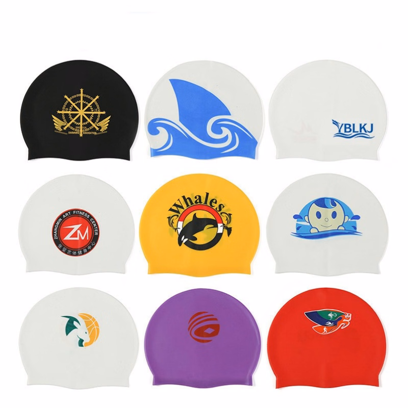 Custom Logo Silicone Swim Caps