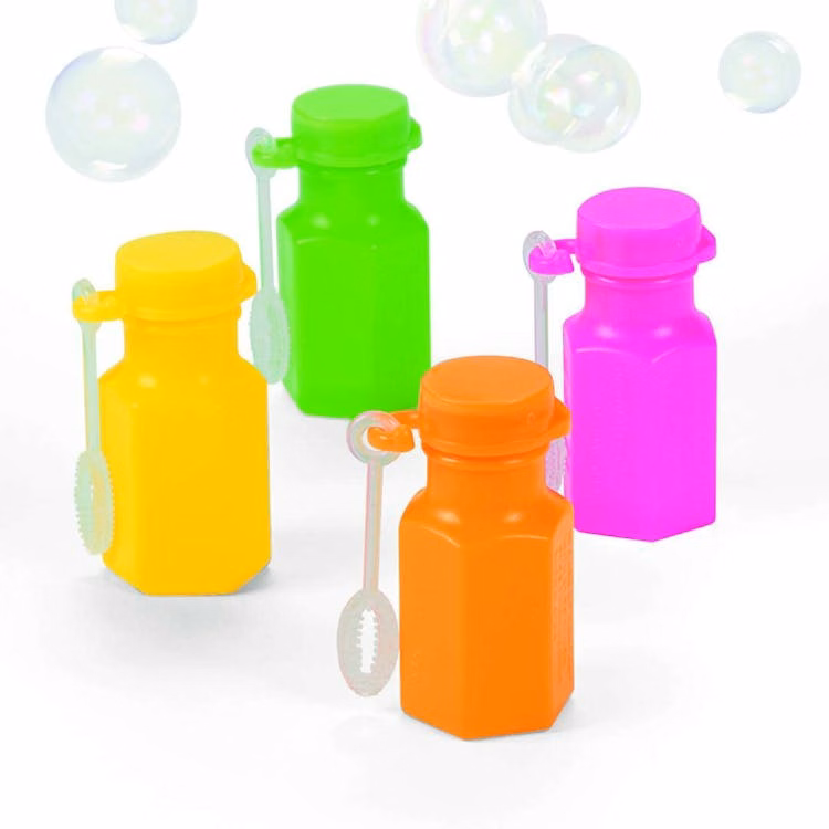 Mini Neon Bubble Bottles - Assorted