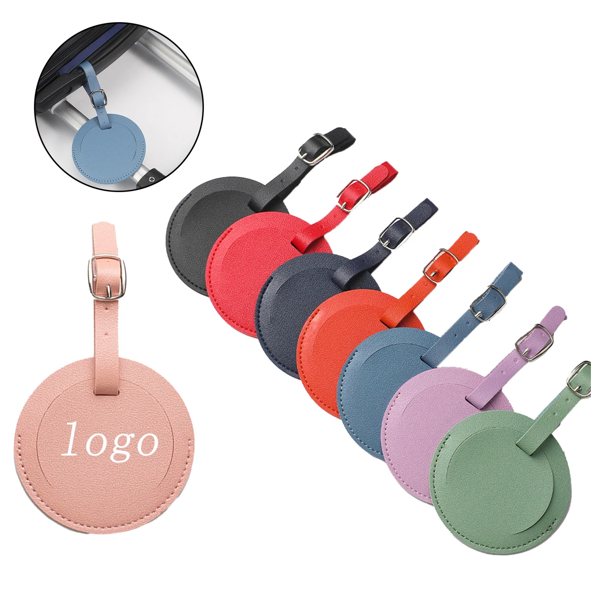 PU Leather Customized Luggage Tag For Check-In And Boarding 1