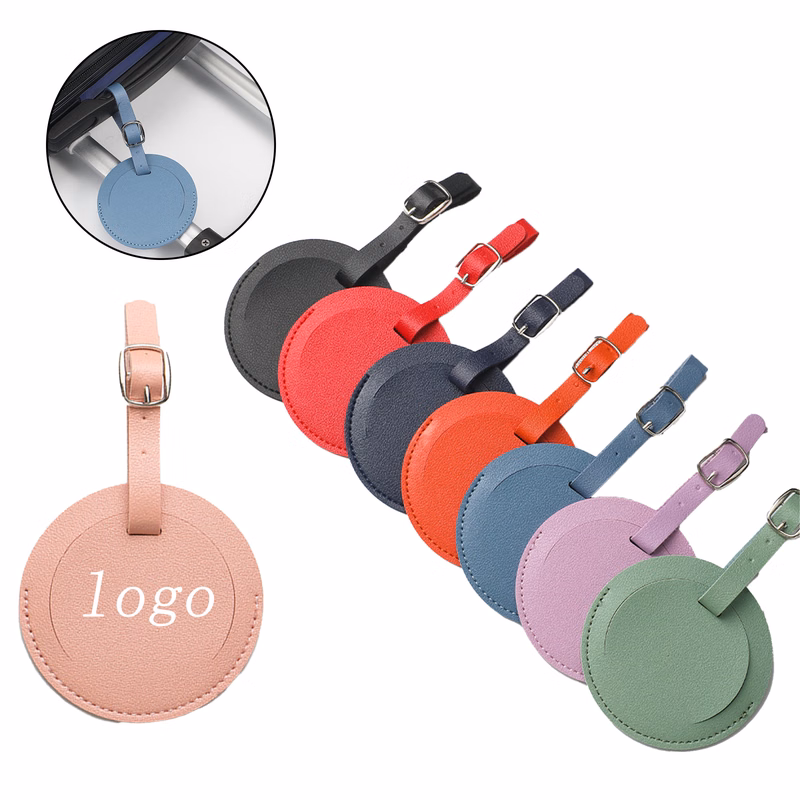 PU Leather Customized Luggage Tag For Check-In And Boarding