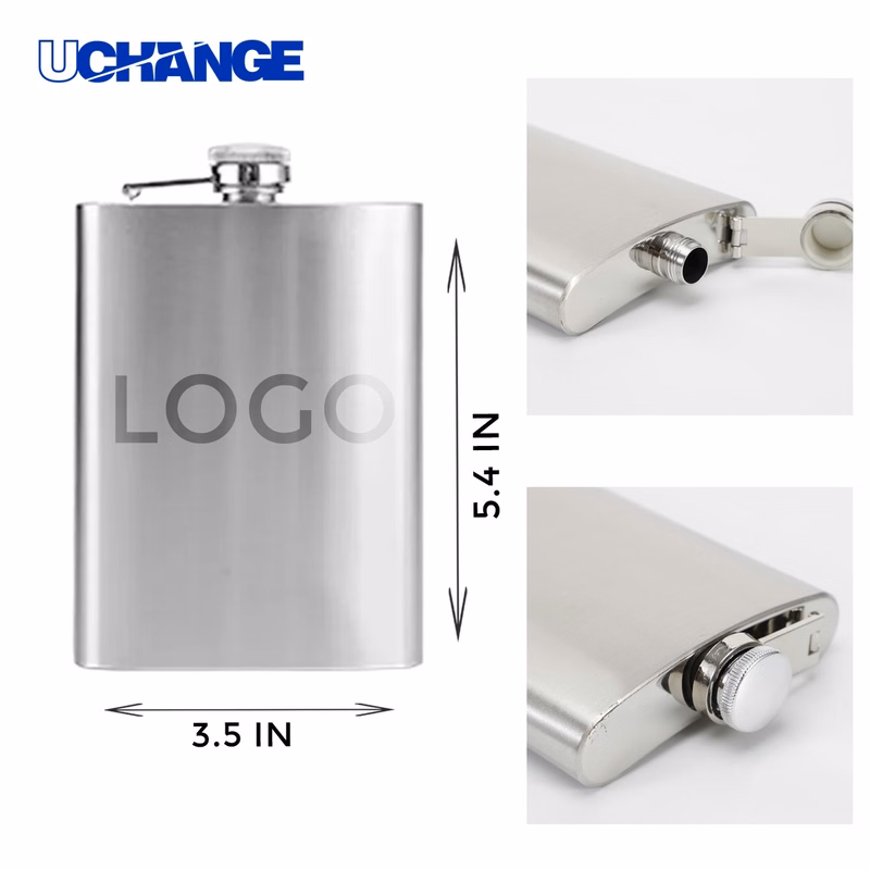 Durable Stainless Steel Hip Flask Container (8OZ)