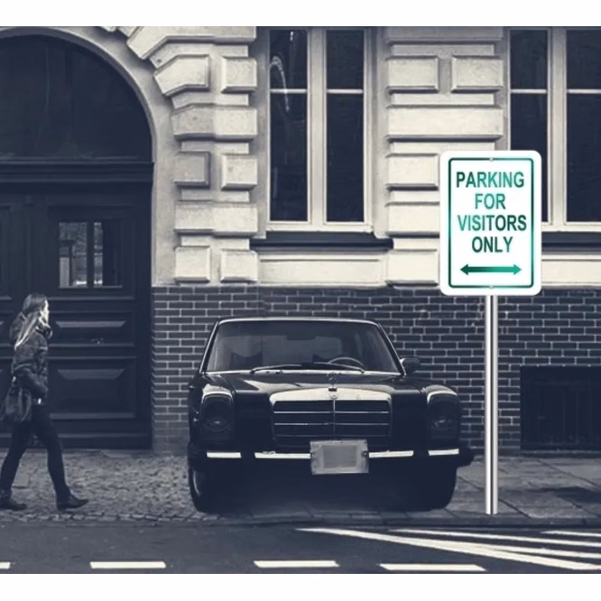 Reflective Reserved Parking Signs-1ft x 1ft (SQFT)