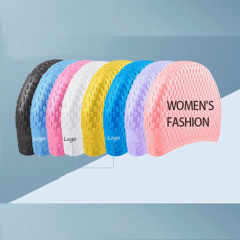 silicone water drop swimming cap