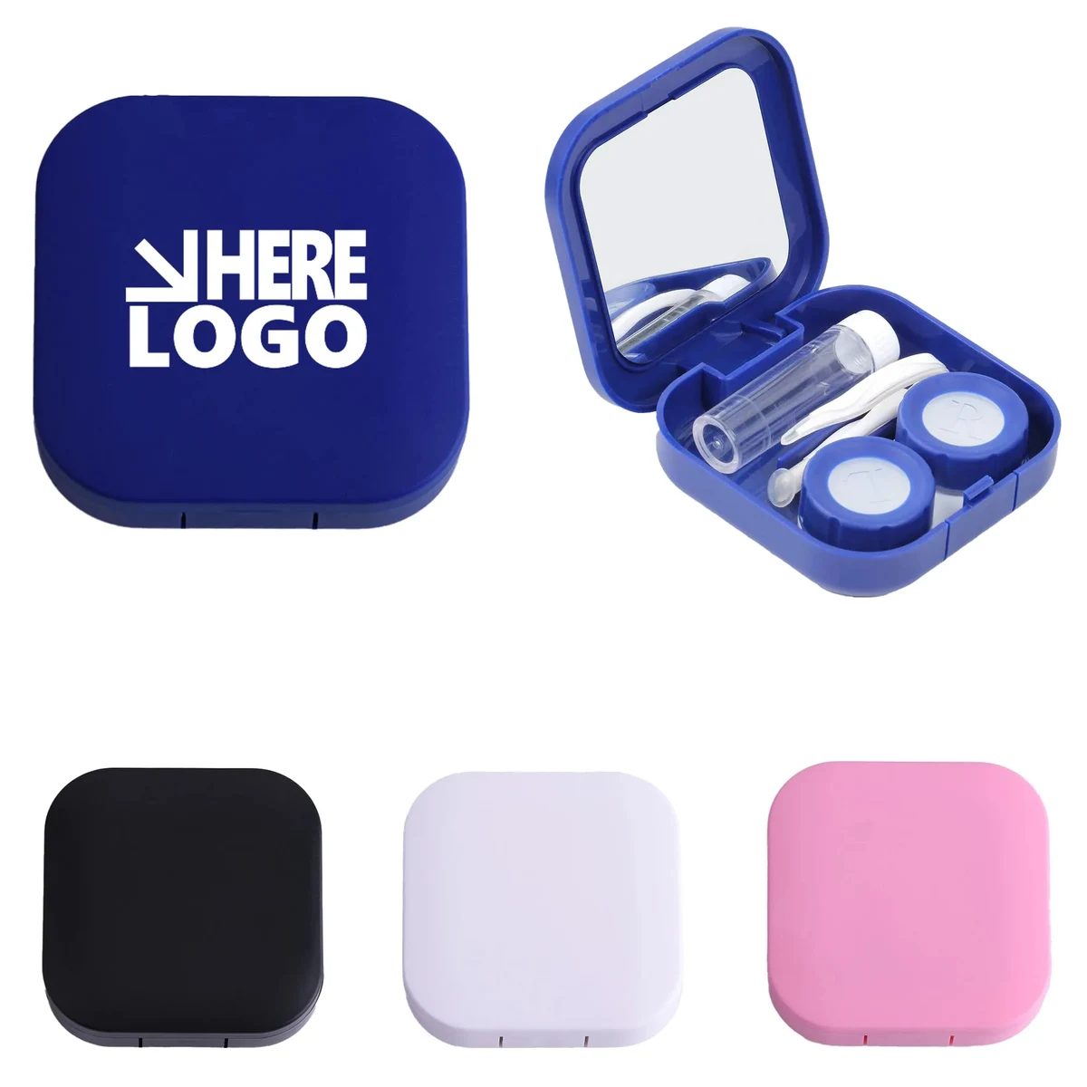 Portable Contact Lens Case Kit With Mirror 1