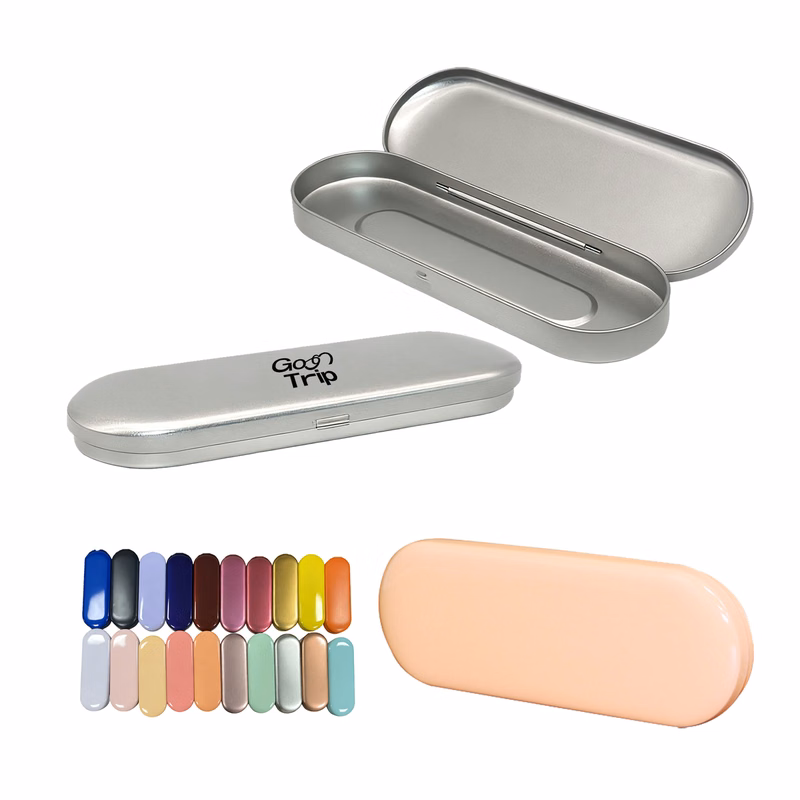 Elliptical Tinplate Storage Box