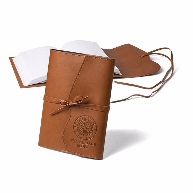 Faux Leather Wrap Around Notebook