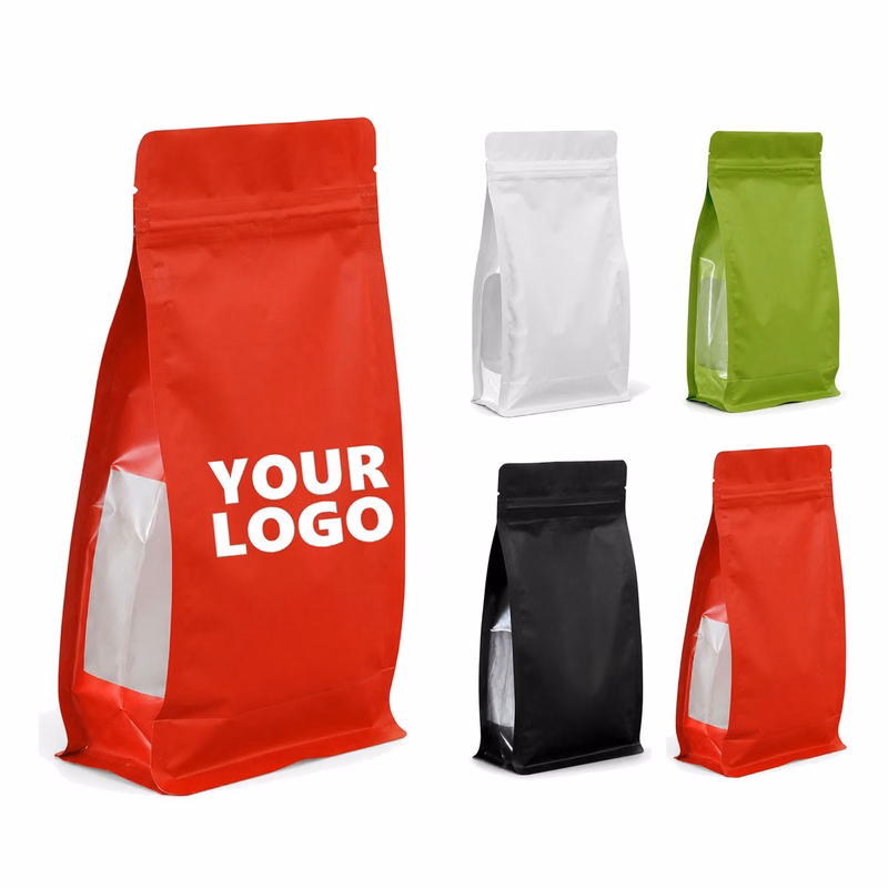 Side Window Aluminized Stand Up Food Pouch