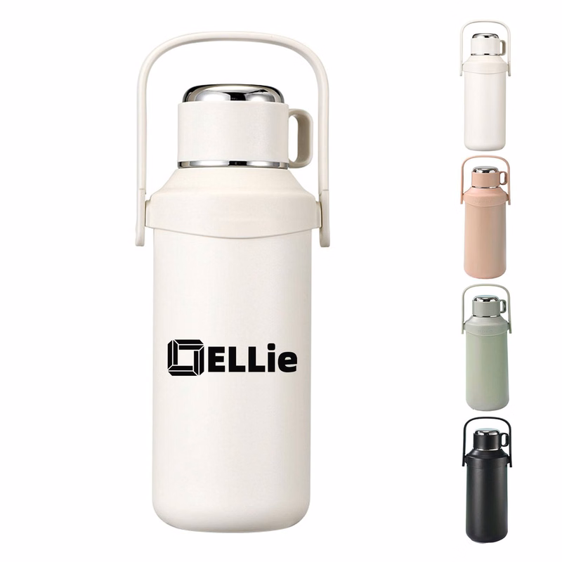 41oz White Insulated Wattle Bottle with Top Handle