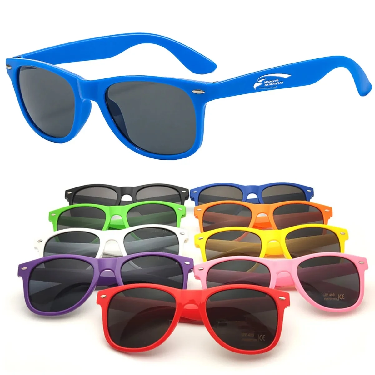 Unisex Neon Color Kids Sunglasses with UV400 Protection 1