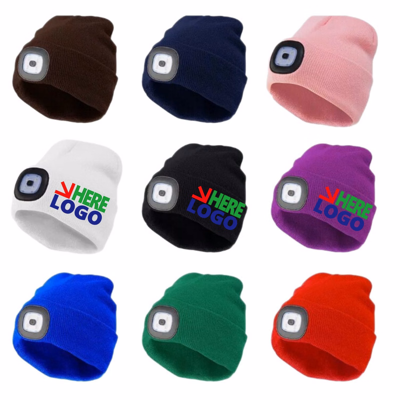 Glow-in-the-Dark LED Knitted Cap