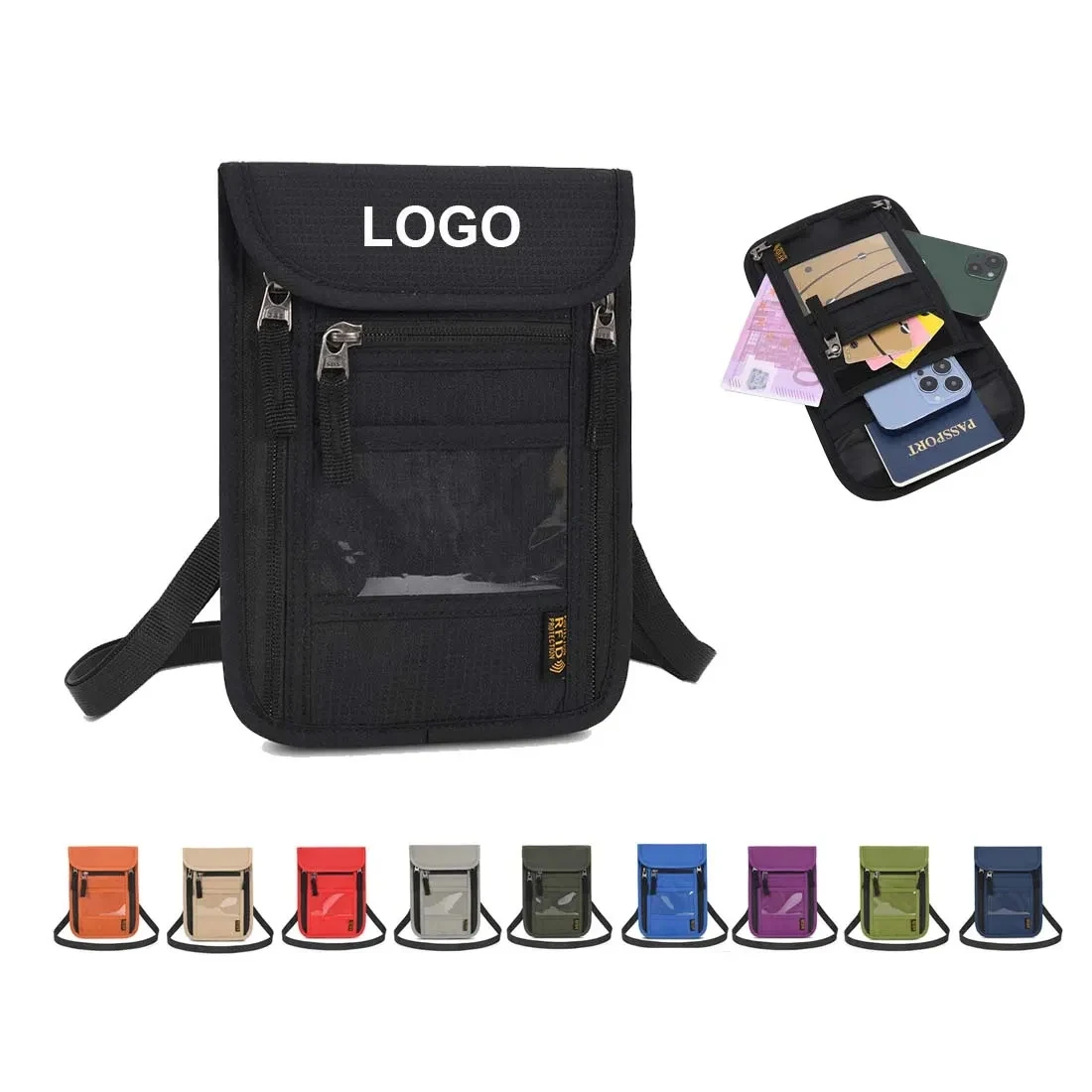 Passport Holder Neck Pouch 1