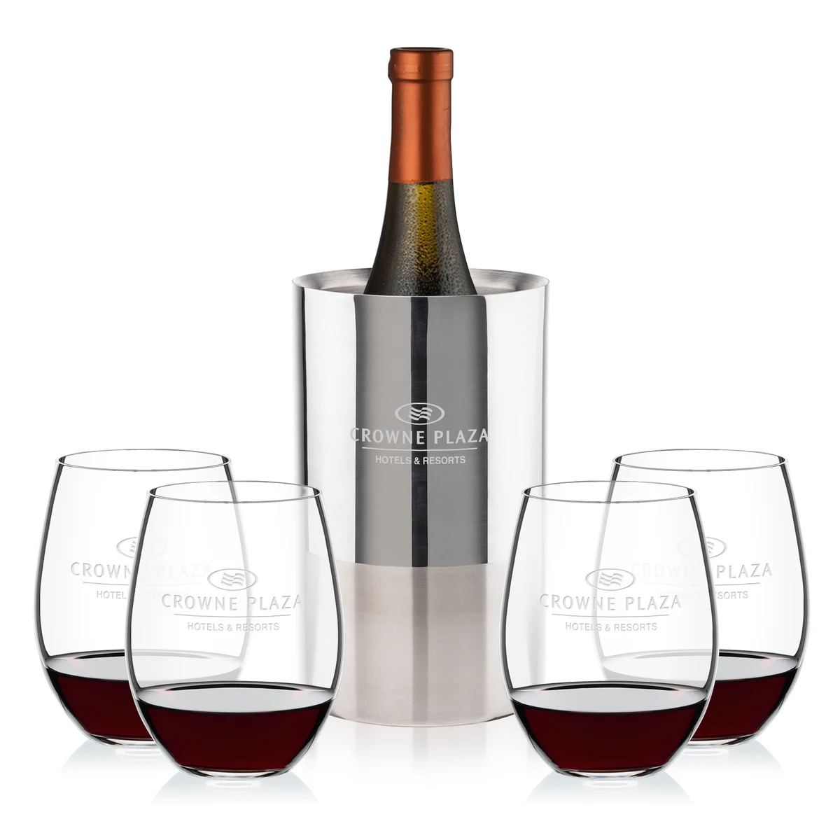 Catania Wine Cooler & RIEDEL Stemless Wine Set 1