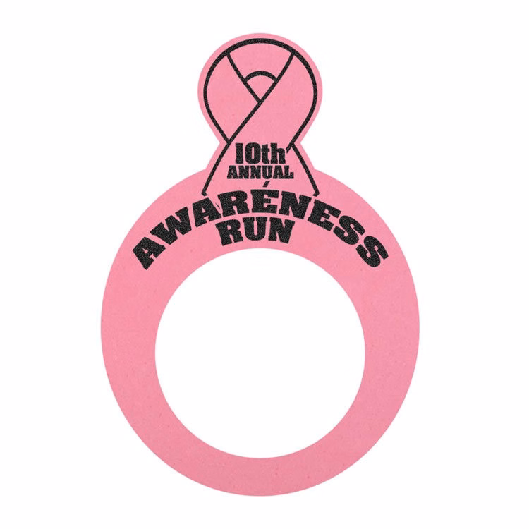 12" Foam Awareness Ribbon Visor