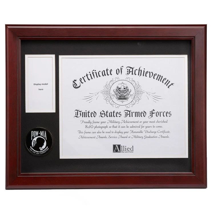 POW MIA Medallion 8-Inch by 10-Inch Certificate and Medal Frame 1
