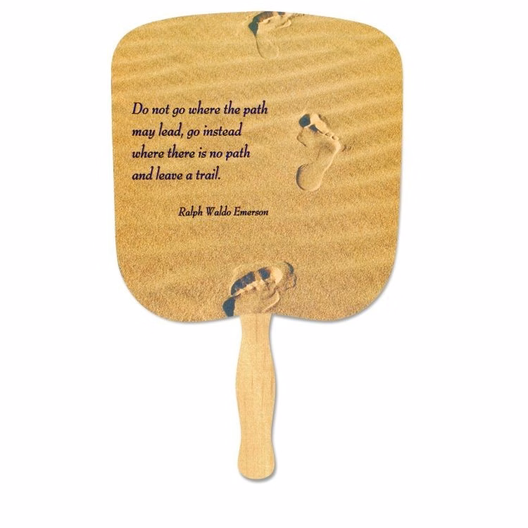 Trails In The Sand Stock Religious & Inspirational Fan