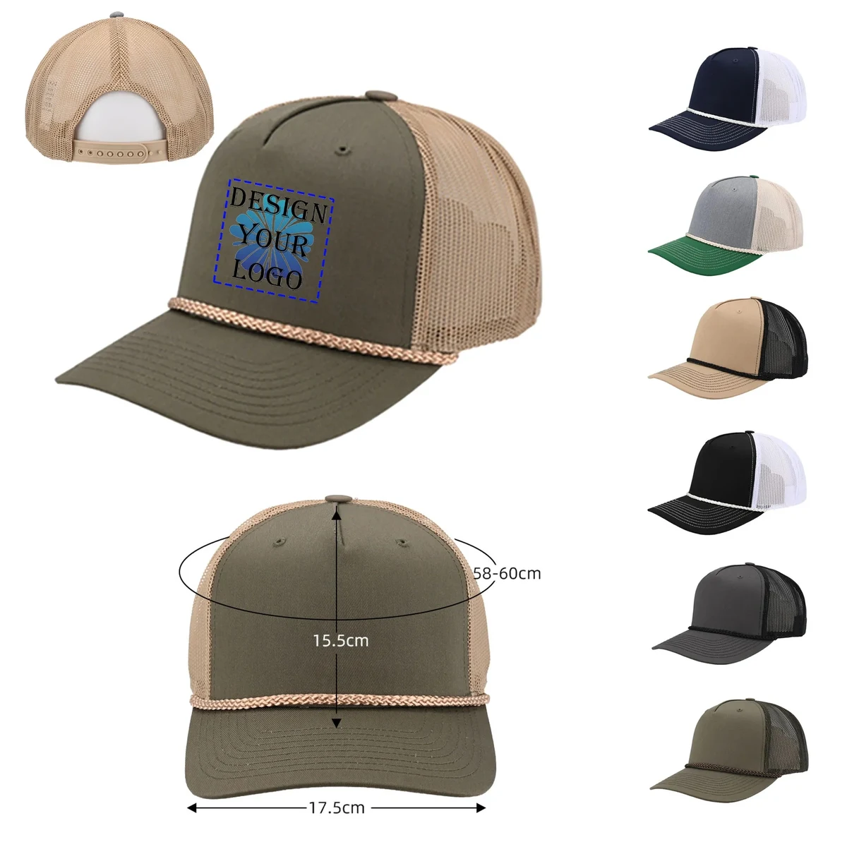 Breathable Quick-Dry Mesh Snapback Baseball Hat 1