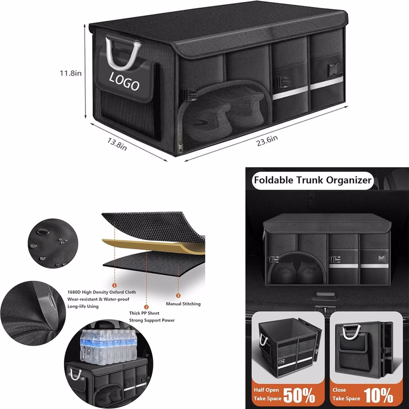 Collapsible Multi Compartment Car Organizer