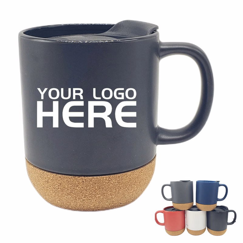 11 OZ Ceramic Color Mug With Cork Bottom