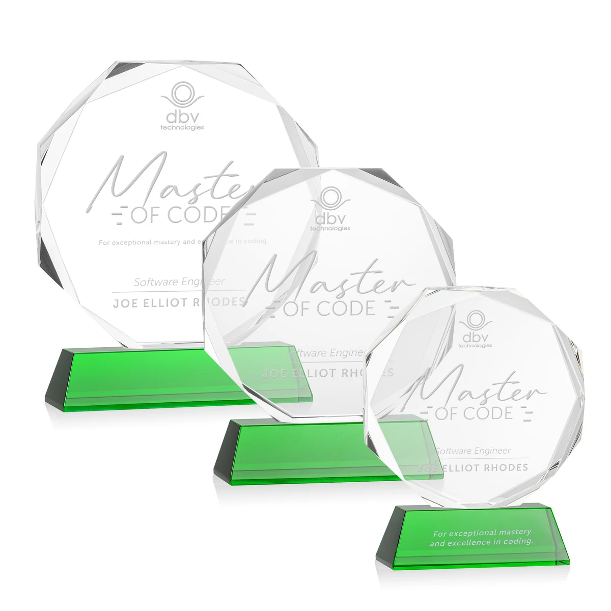 Acadian Award on Newhaven Base - Green 1
