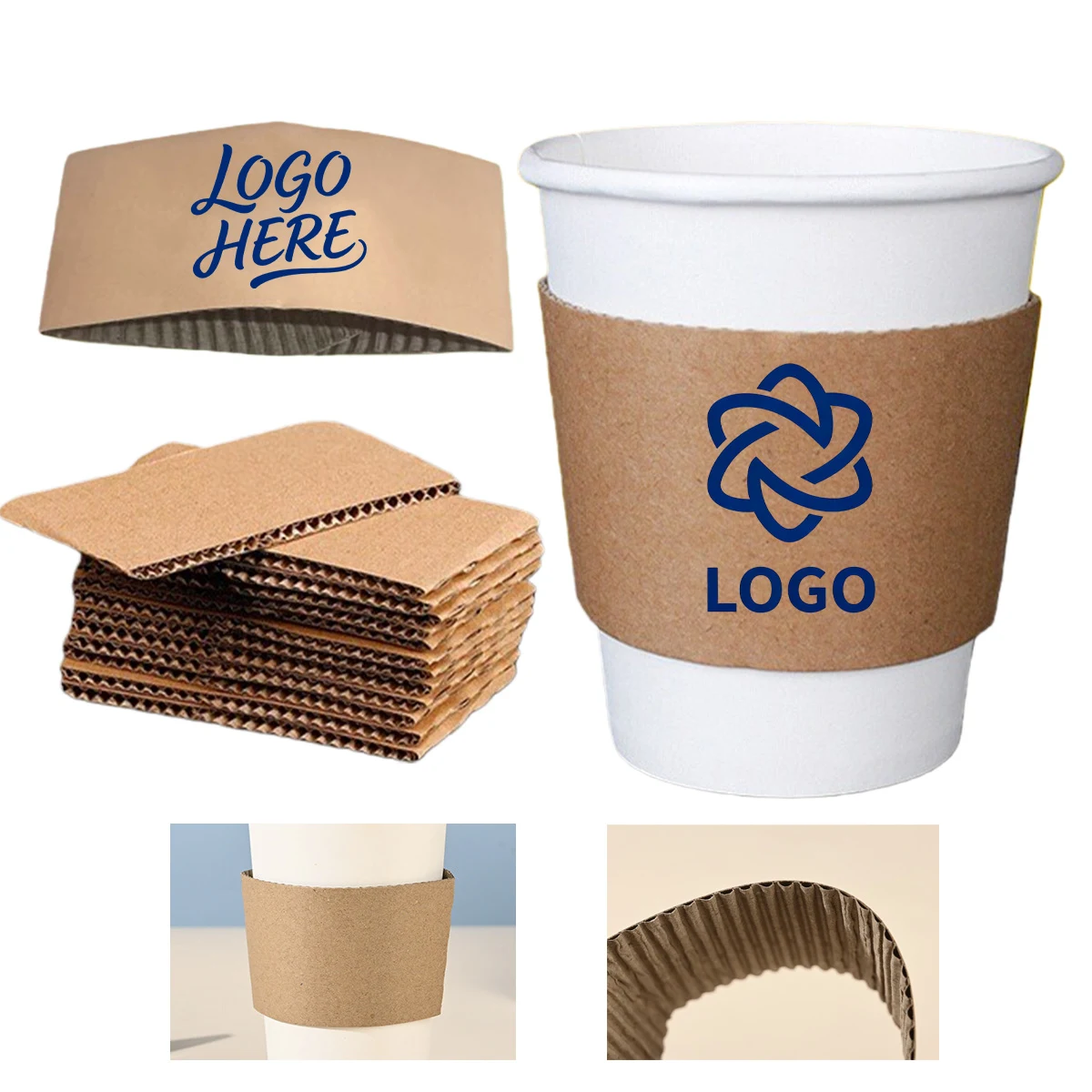 Disposable Corrugated Cup Sleeve 1