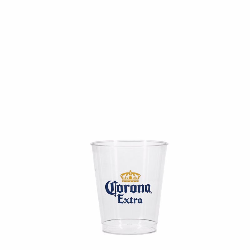 5 oz Hard Plastic Smooth Cup Clear Tradition Print