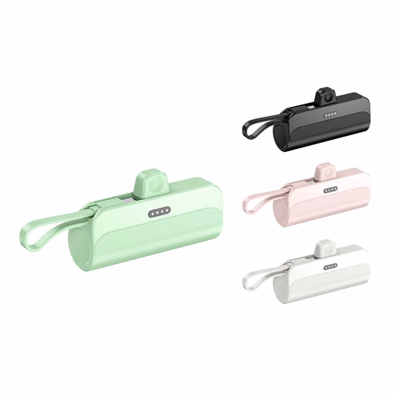 2 in 1 Pocket Keychain Emergency Powerbank Built in Cable