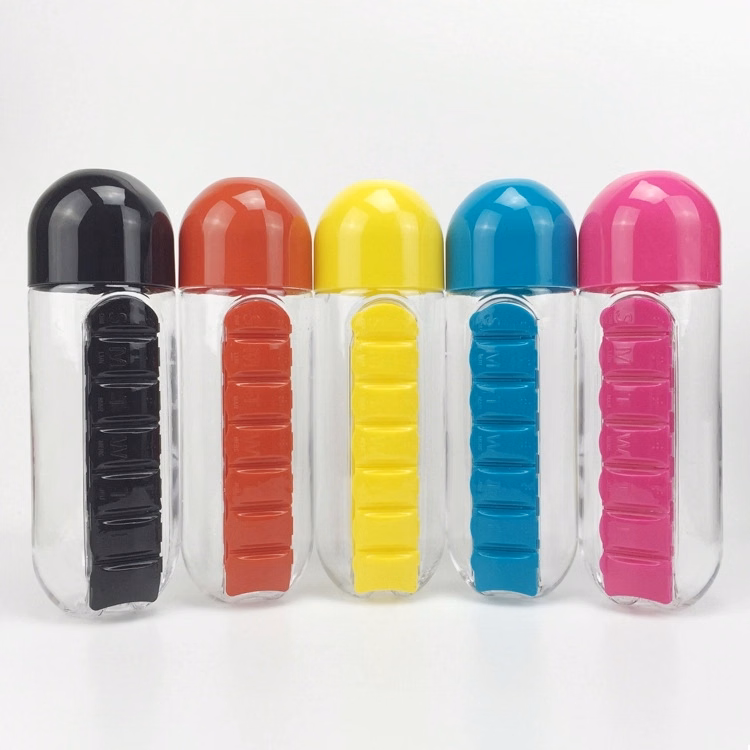 Pill Organizer Sport Bottle -20 OZ