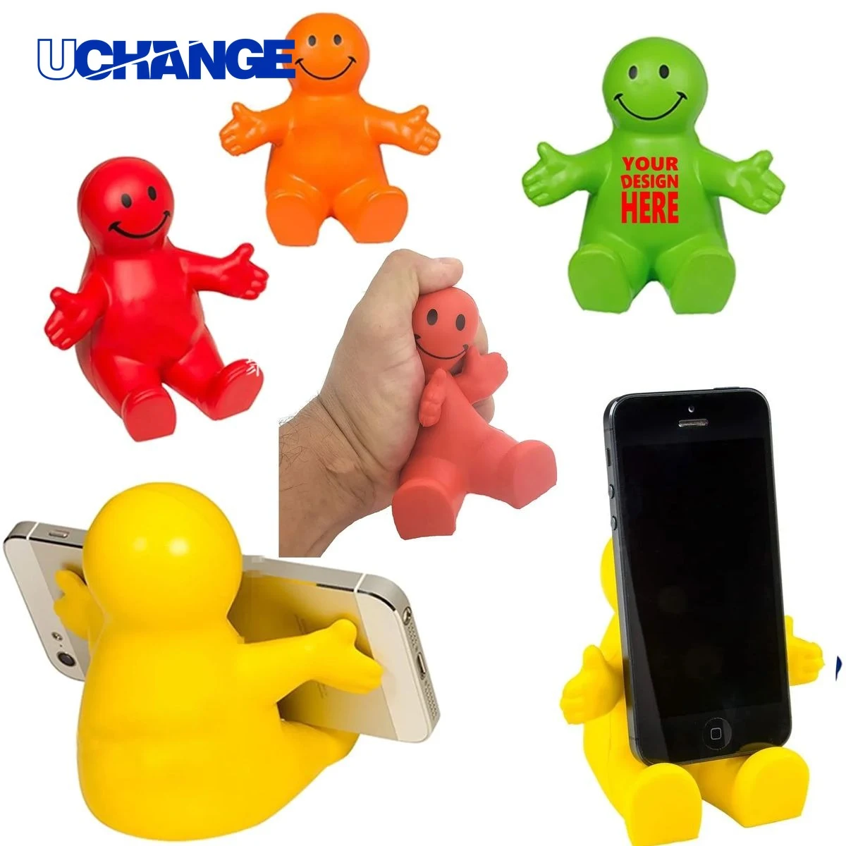 Squeezable Stress Reliever Phone Holder Toy 1