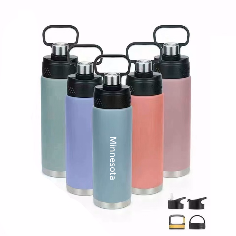 24 Oz. Vacuum Insulated Bottle w/ Handle
