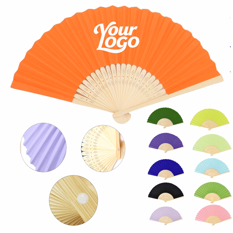 Fabric Bamboo Hand Fan
