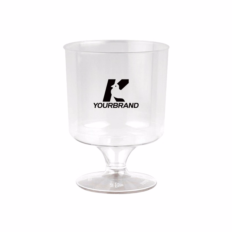 5oz Clear Disposable Plastic Dessert Cup Goblets for Party