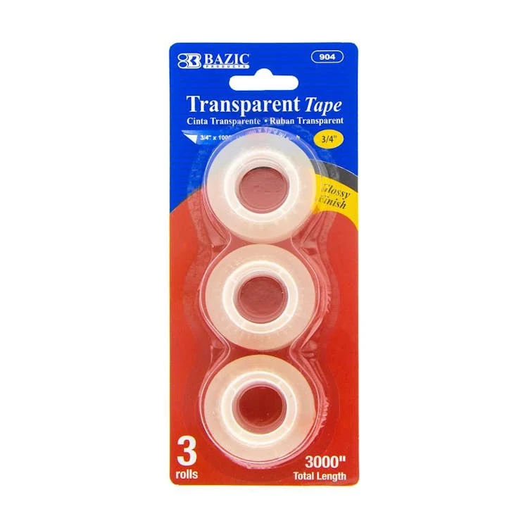 Transparent Tape Refills - 3/4" x 1000" 1