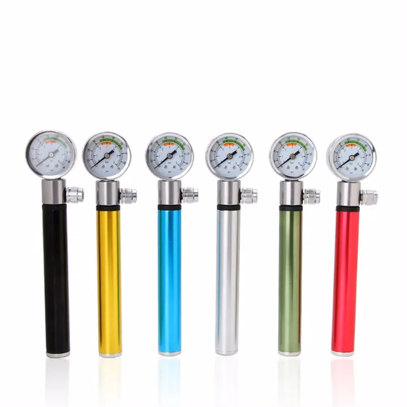 Bike Pump Portable With Pressure Gauge