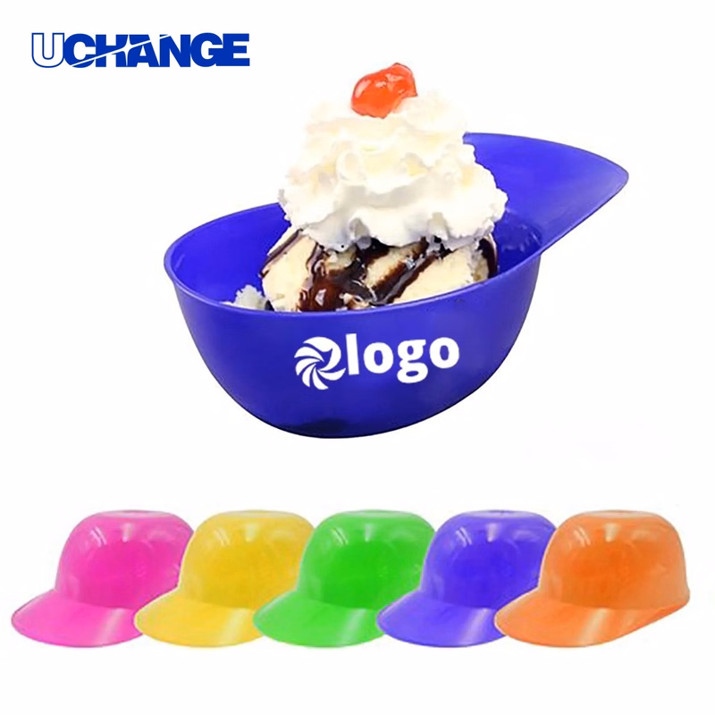 Baseball Helmet Ice Cream Bowls Set