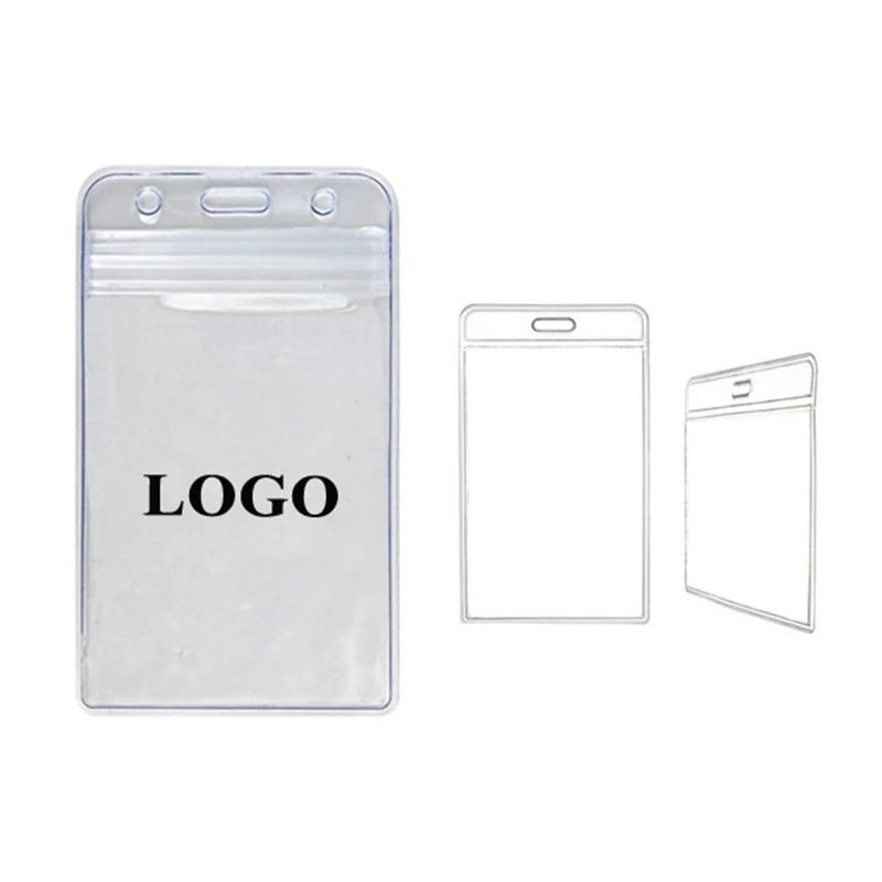 Vertical Clear ID Badge Card Holders 1