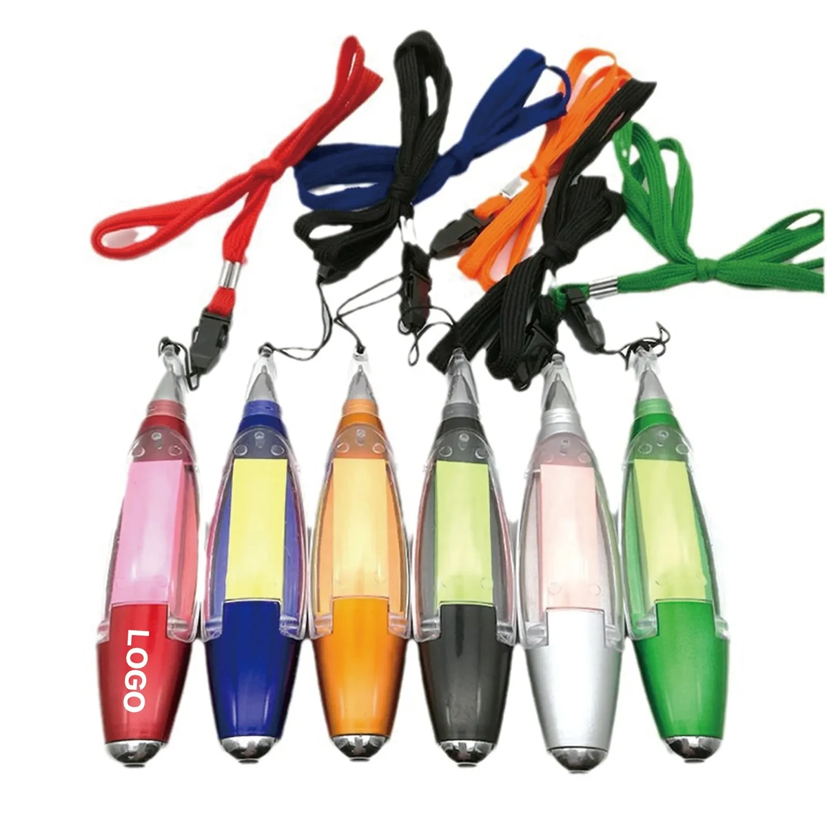 Multi-Functional Sticky Note Lanyard Light Pen 1