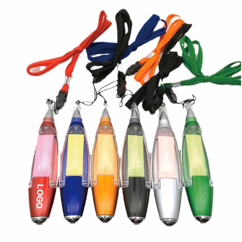 Multi-Functional Sticky Note Lanyard Light Pen